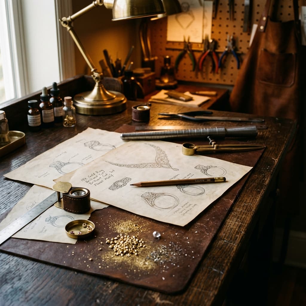 Artisan jewelry sketches